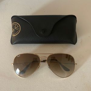 Gold Frame w/Brown Gradient Aviators